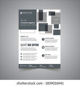 Creative Business Flyer Design Template With A4 Size