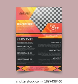 Plantilla de diseño de volante comercial creativo