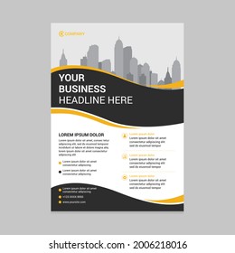 Creative business flyer design template