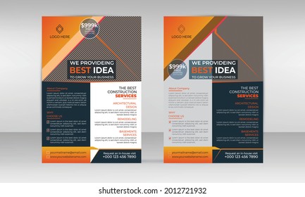 Design-Vorlage für kreative Business-Flyer in diesem Jahr