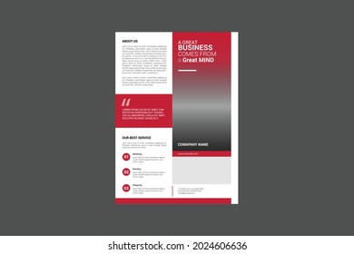 Design-Vorlage für kreative Business Flyer. Sauberes und elegantes Design