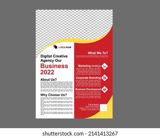 Creative Business  flyer design template 