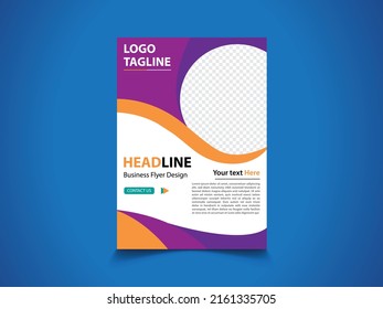 Creative business flyer design template	
