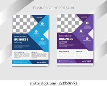 Creative Business Flyer Design Template, vector files, modern leaflet, brochure cover layout, corporate flyer