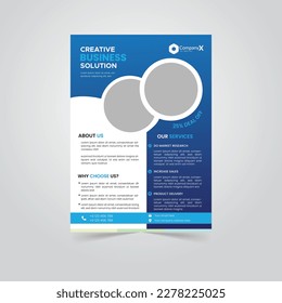 Creative Business Flyer Design Template.