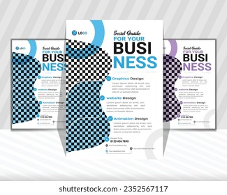  plantilla de diseño de folleto de negocios creativo