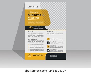 Plantilla de diseño de volante de negocios creativo identidad de empresa con diseño minimalista,