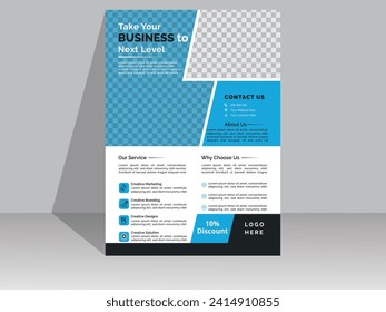 Creative business flyer design template company identity with minimalist layout