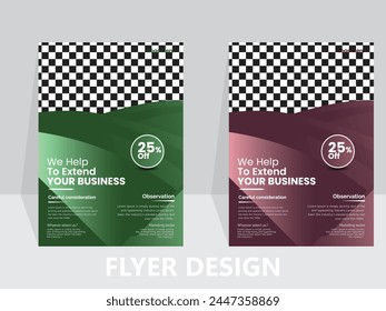 Creative Business Flyer design template.