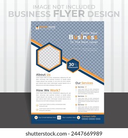 Creative Business Flyer Design Template, Vector illustration design template.