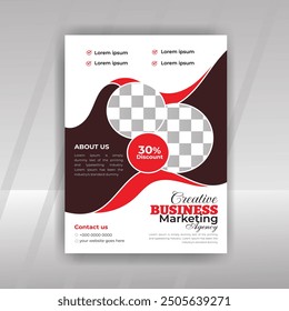 Creative business flyer design template