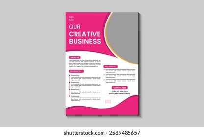 Creative business flyer design template