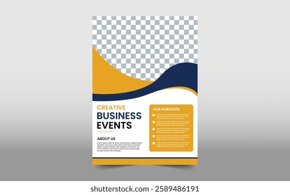 Creative business flyer design template