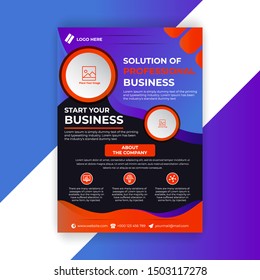 Creative Business Flyer Design vector graphic