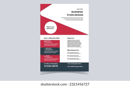 Creative business flyer or poster design template