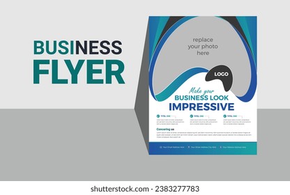 Creative business flyer or poster design 