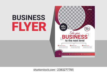 Creative business flyer or poster design 