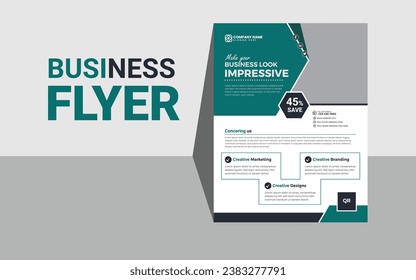 Creative business flyer or poster design 