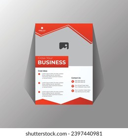 Creativo folleto comercial, fondo de diseño de portada de panfletos de afiches.
