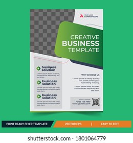 creative  Business Flyer Template abstract vector template. Brochure design, cover modern layout, annual report, poster, flyer in A4 size.Business brochure flyer design a4 template. 