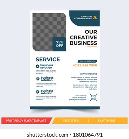 creative  Business Flyer Template abstract vector template. Brochure design, cover modern layout, annual report, poster, flyer in A4 size.Business brochure flyer design a4 template. 