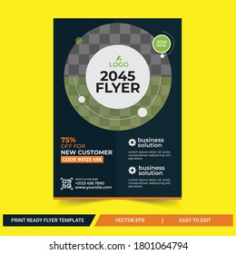 creative  Business Flyer Template abstract vector template. Brochure design, cover modern layout, annual report, poster, flyer in A4 size.Business brochure flyer design a4 template.