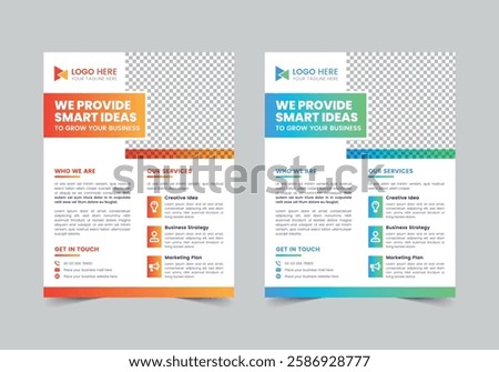 Creative Business Flyer Template | CMYK | US Letter | Print Ready | 0.125 Bleed
