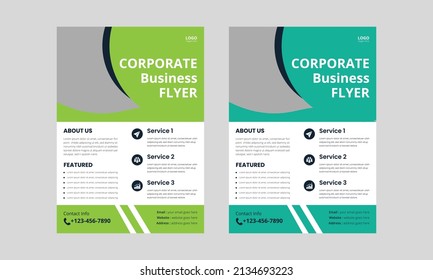 Creative Business Flyer Template. Corporate Marketing Agency Flyer Leaflet Design. Cover, A4 Size, Poster, Business Flyer Design