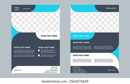 Creative business flyer template. corporate promotion. A4 size design