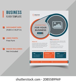 Vorlage für kreative Business-Flyer-Designs in freier Vektorgrafik, Design für Business-Flyer-Vorlage für Unternehmen A4 in EPS