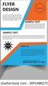 Creative business flyer template design