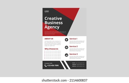 Diseño de plantilla de Creative Business Flyer. diseño de carteles de portada empresarial. fondo de diseño, plantilla vectorial en tamaño A4, folleto, informe anual