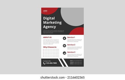 Creative Business Flyer template design. corporate business cover poster leaflet design. layout background, vector template in A4 size, brochure, annual report