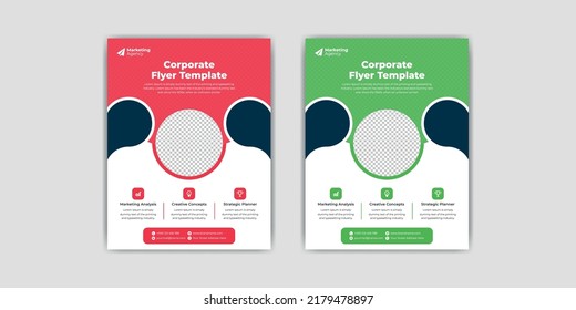 Diseño creativo de plantillas de volante de negocios  