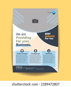 Creative business flyer template DESIGN