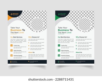Creative business flyer template design