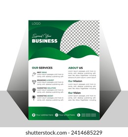 Creative business flyer template design