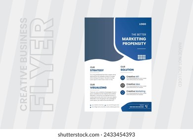 Creative Business Flyer Template Design.