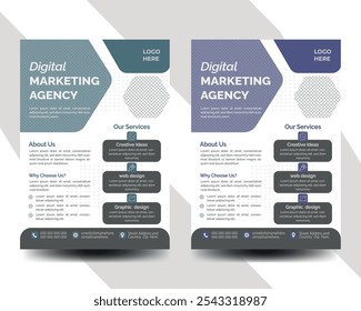 Creative business flyer template design
