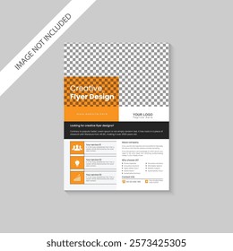Creative business flyer template design