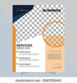 Design de modelo de folheto de negócios criativo