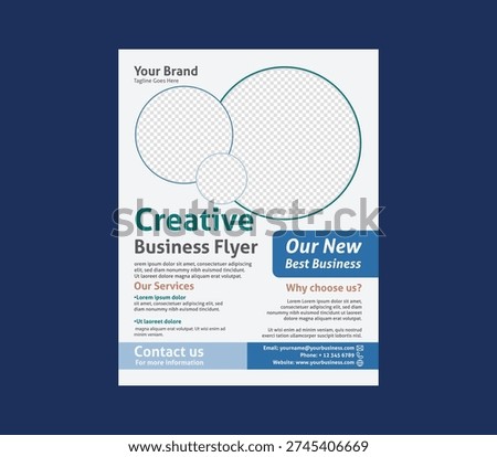 Creative business flyer template design