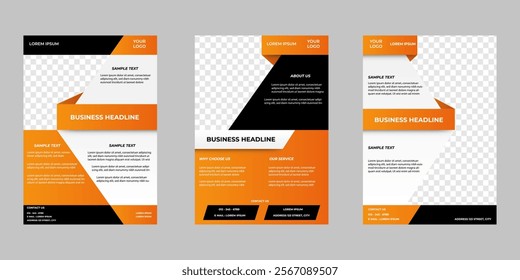 creative business flyer template for event advertising. A4 design size