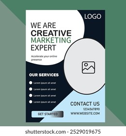 Creative business flyer template idea