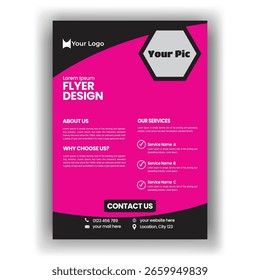 Plantilla de volante de negocios creativos, volante, póster, folleto, folleto de localizador A4, Vector, negocio, cubierta, informe,