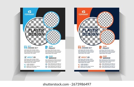 Creative Business Flyer Template. Professional Corporate Layouts for Advertising, Branding and Promotion.