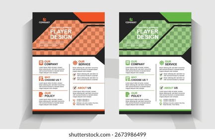 Plantilla de volante de negocios creativos. Profesional Diseños Corporativas para Publicidad, Branding y Promoción.