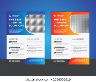 The creative business flyer template set