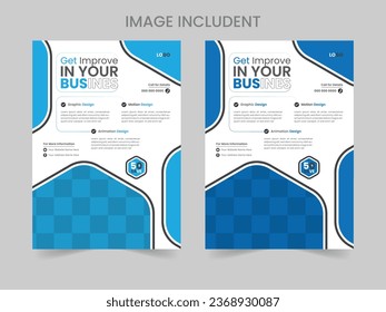 Plantilla Creativa De Volante De Negocios Y Diseño De Diseño Elegante En Tamaño A4