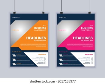 Creative business flyer vector design template. Modern layout. Brochure design. Poster template. Abstract Business flyer. Modern flyer design.